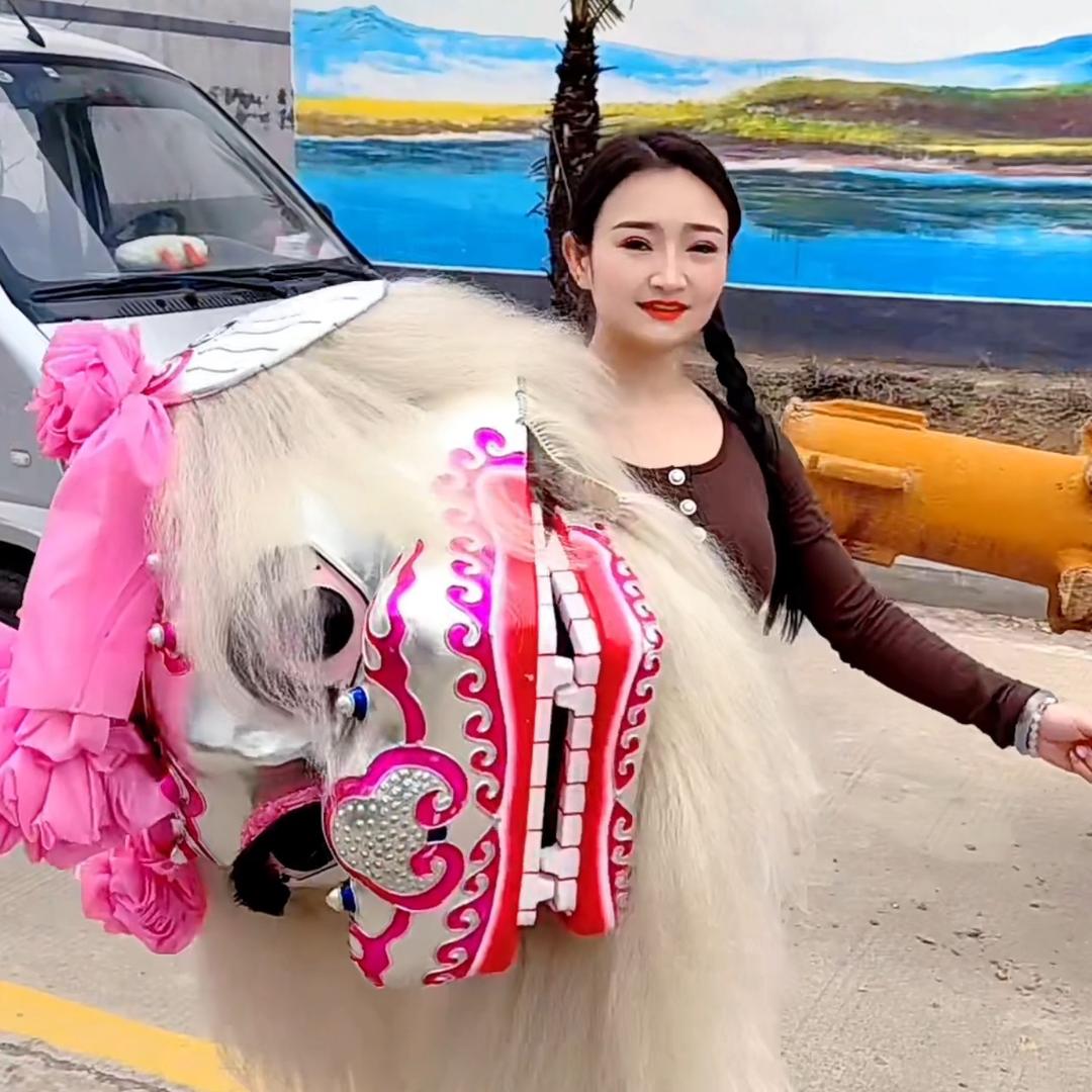 河南小白狮-毛毛舞狮团（全国接单）