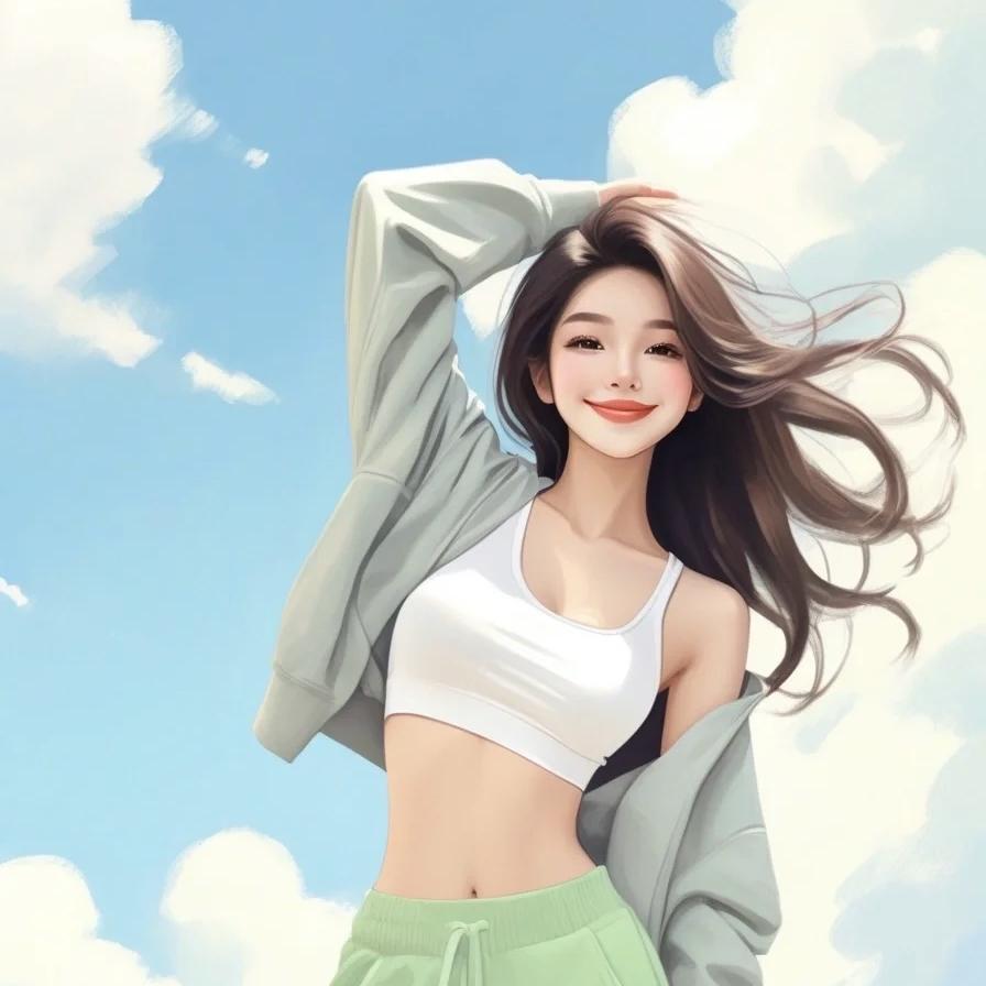 大倩小倩正常吃饭