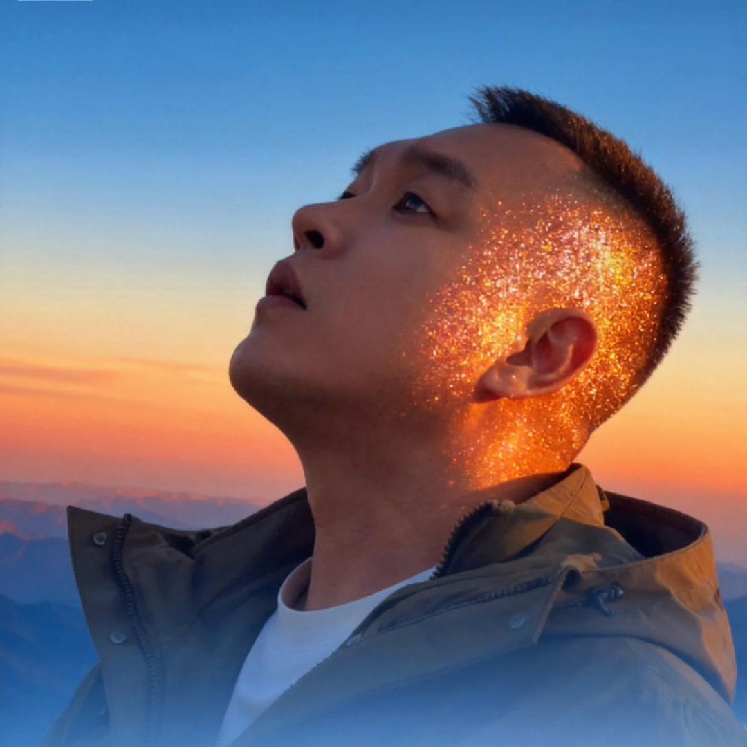 嘴角微微上扬