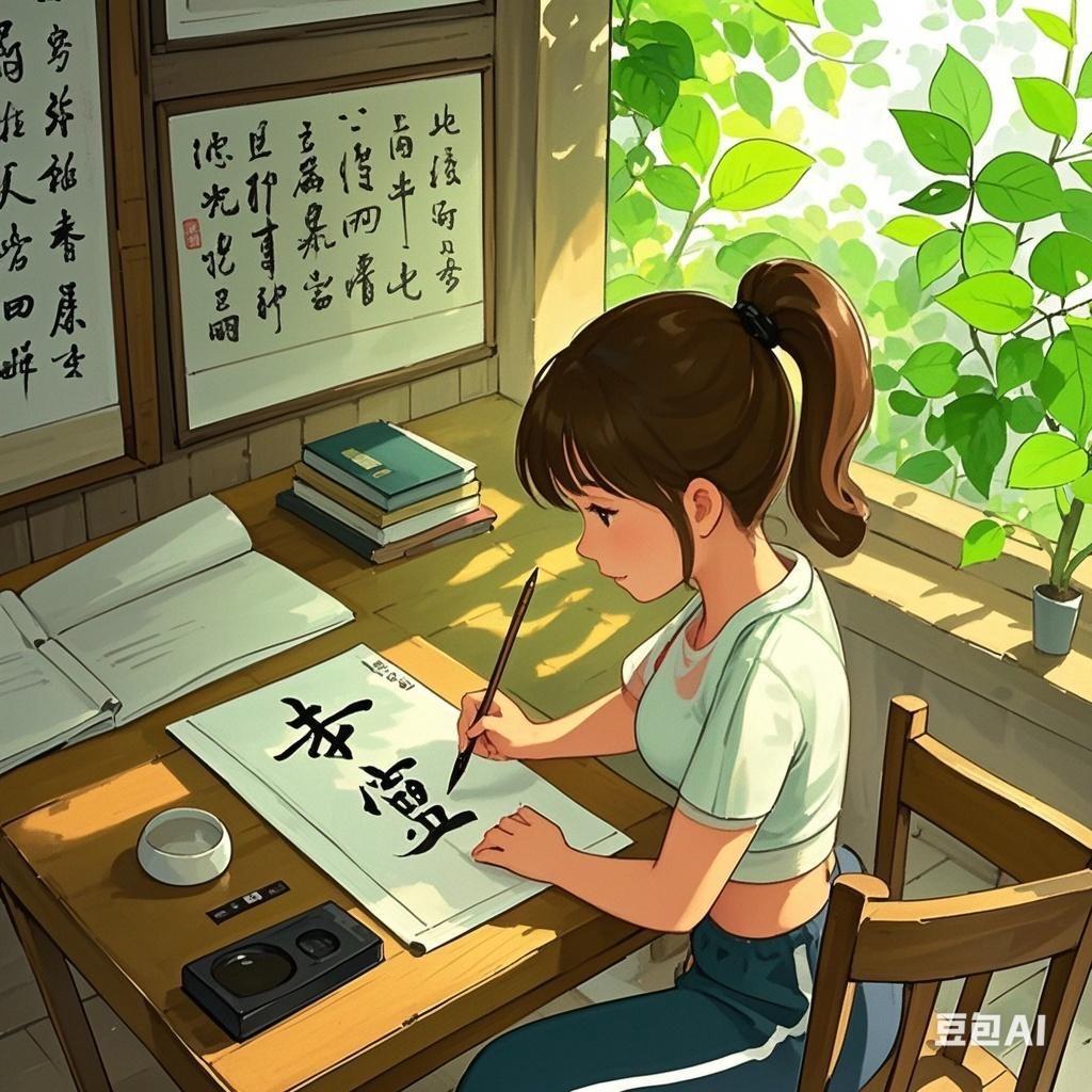 挥汗也挥毫的大姐