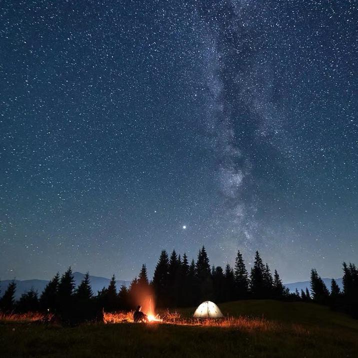 夜空中的璀璨星光