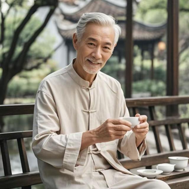 爱喝茶的爷爷