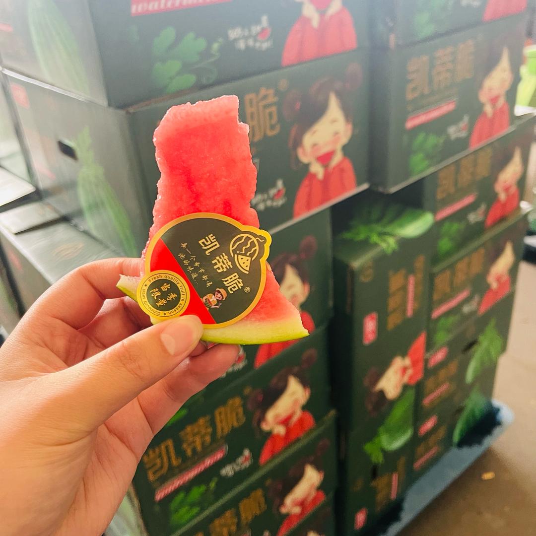 卖西瓜的小女孩