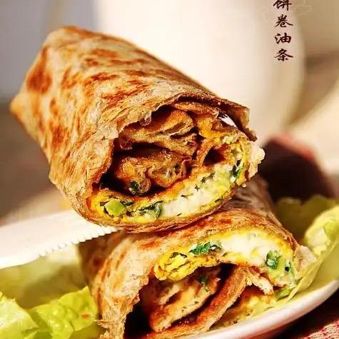 油条卷煎饼