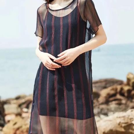 小花 古着真丝
