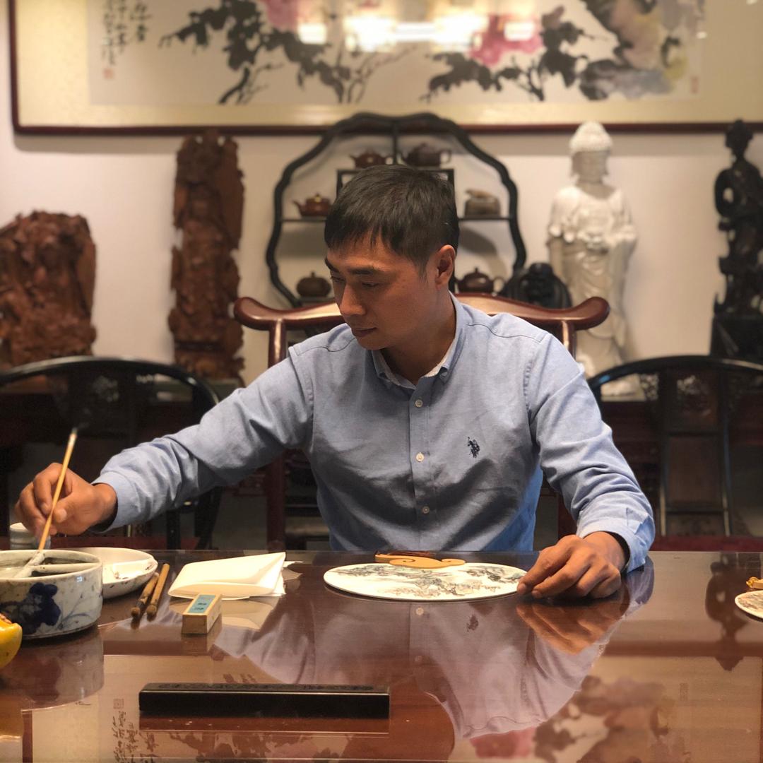 非遗竹片书画陈贵旭