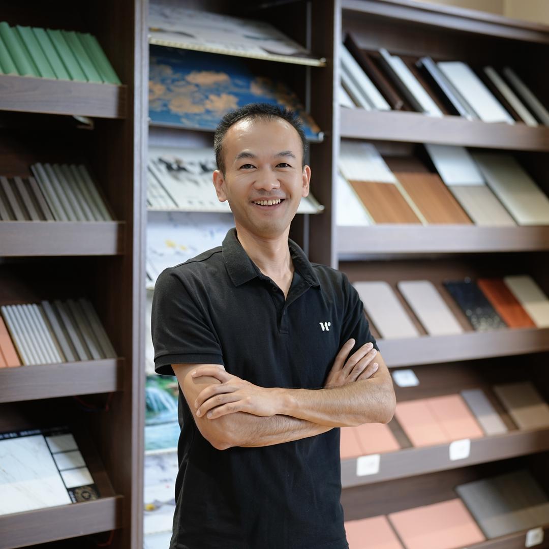 响五洲木饰面厂家（同色门墙顶柜）