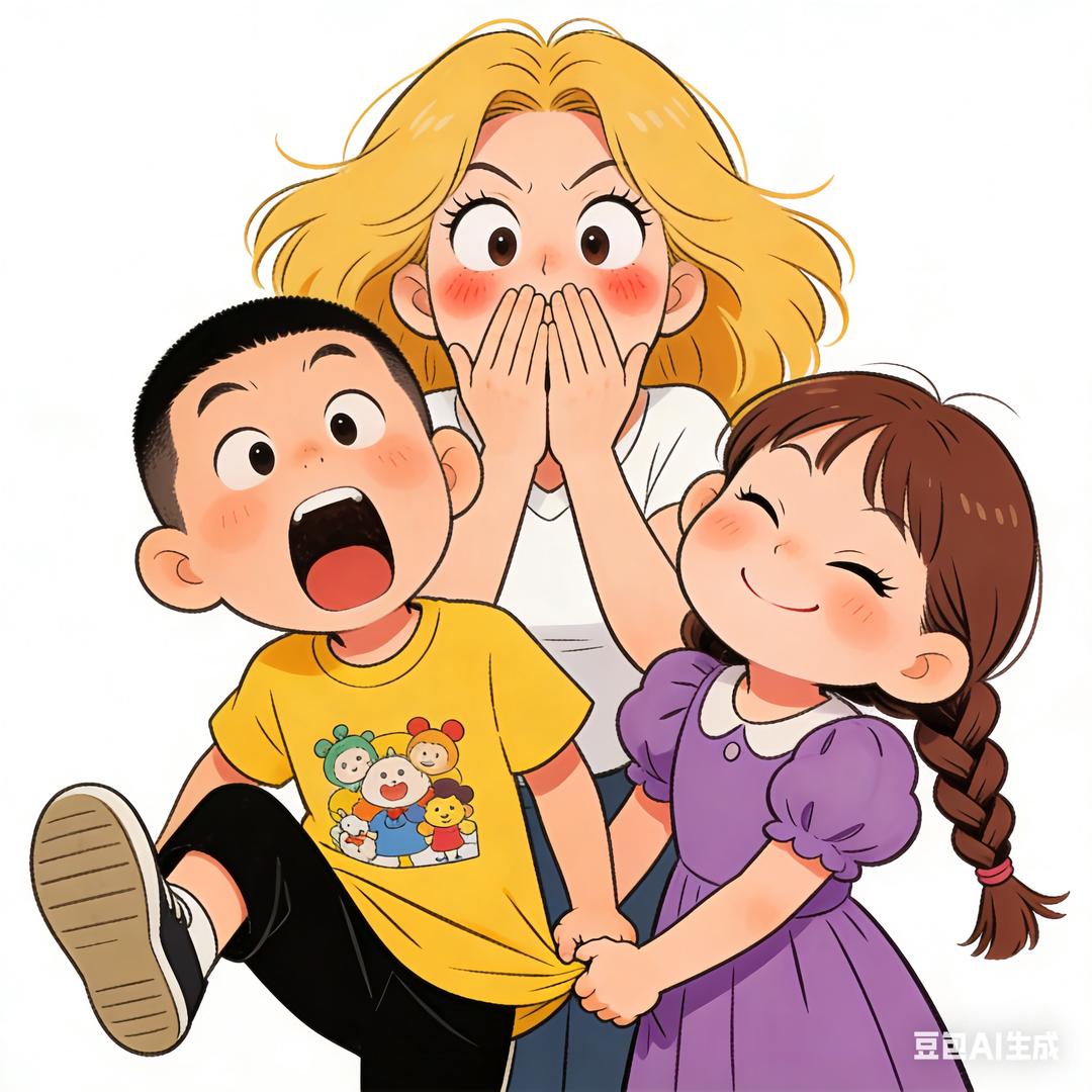 俩小捣蛋的饲养员🎨