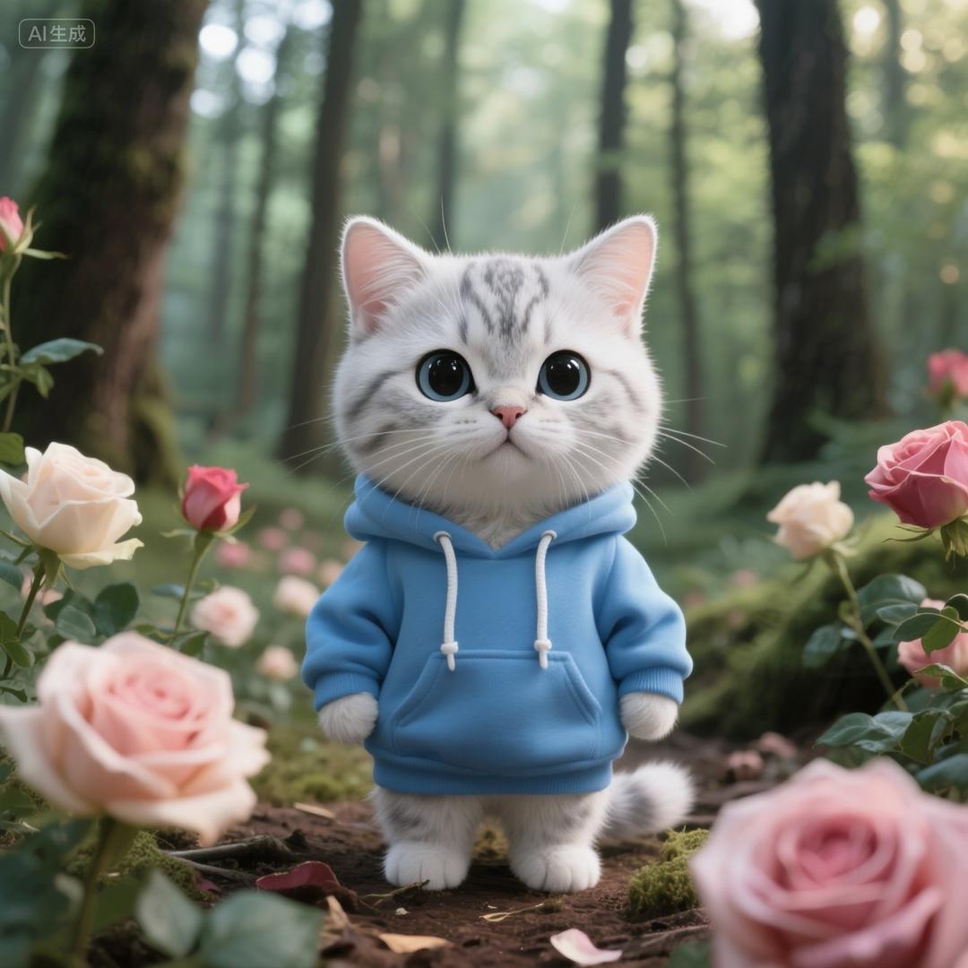 银渐层猫（豆豆）