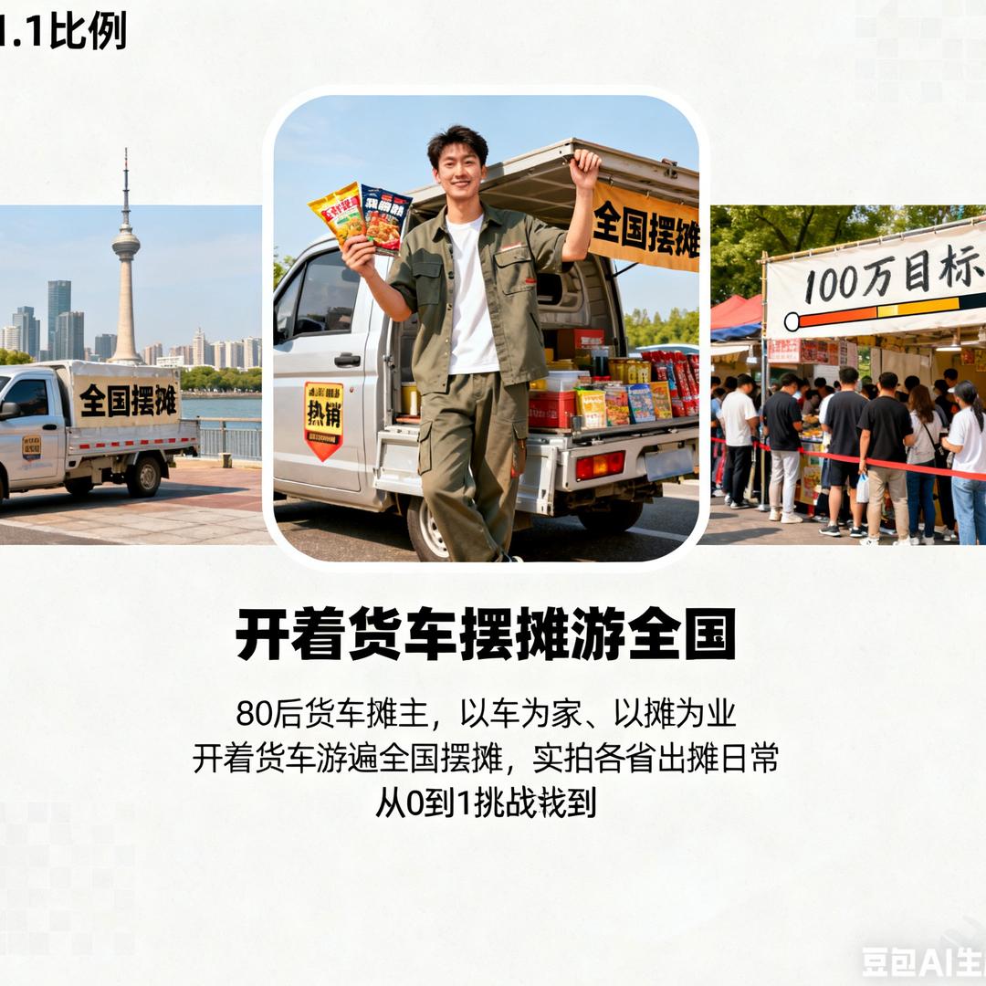 🚚开货车摆地摊（游全国)马老二