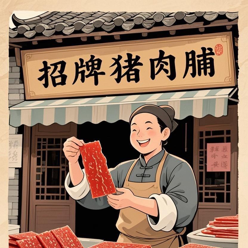 桂林黑山早市八戒肉脯