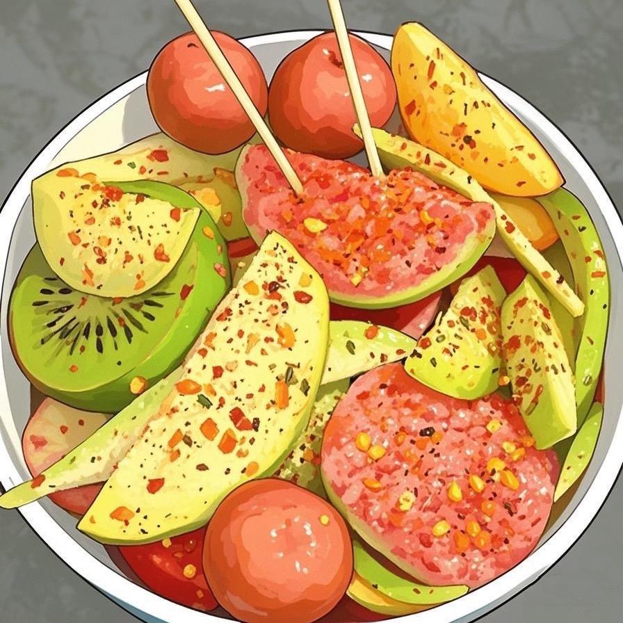 蛋蛋后酸嘢小摊