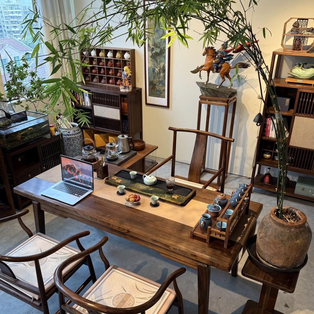 彩竹茶桌茶台工厂店