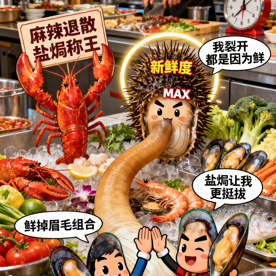 叠水夜市老细盐焗海鲜