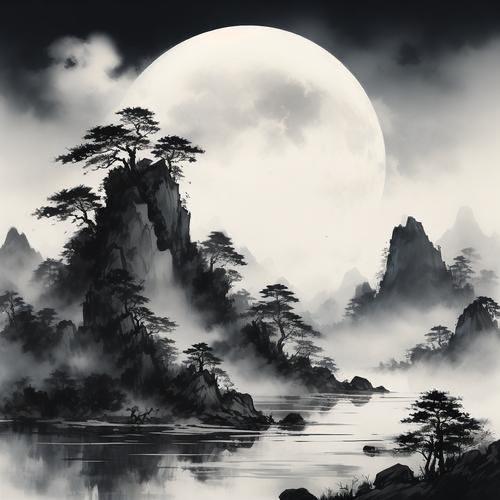 一曲墨白