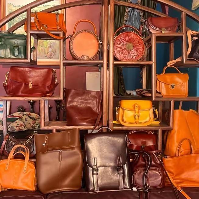 彗芯原创手工牛皮包