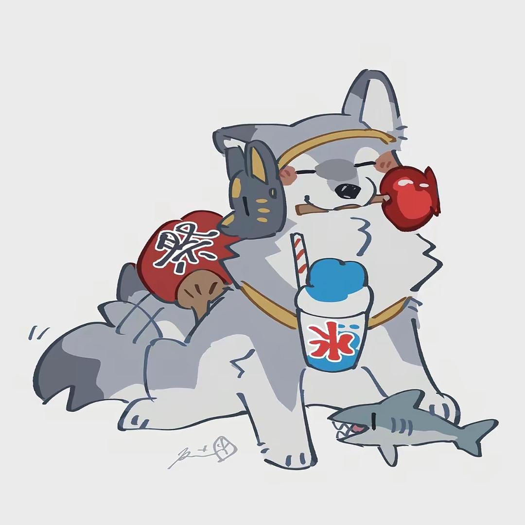 沉思的狼