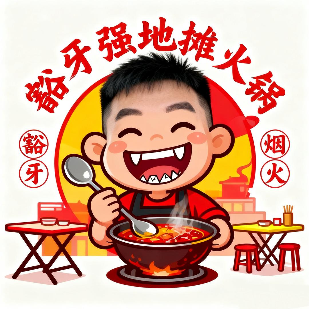 豁牙强地摊火锅烤肉官方号