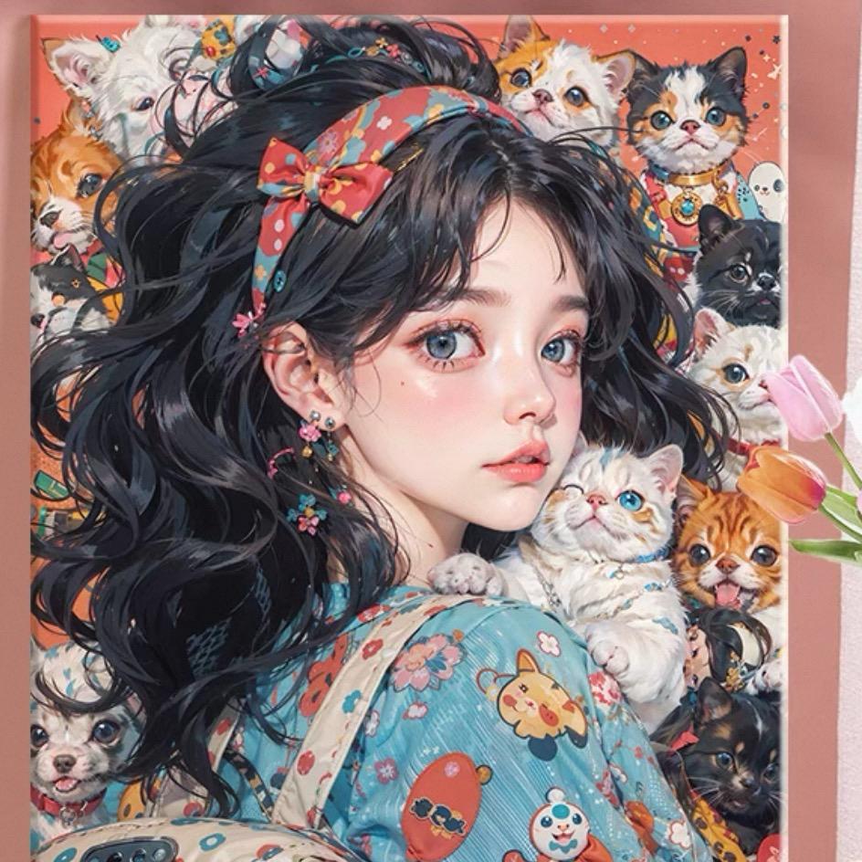 梦九儿数字油画（500粉丝发福利）