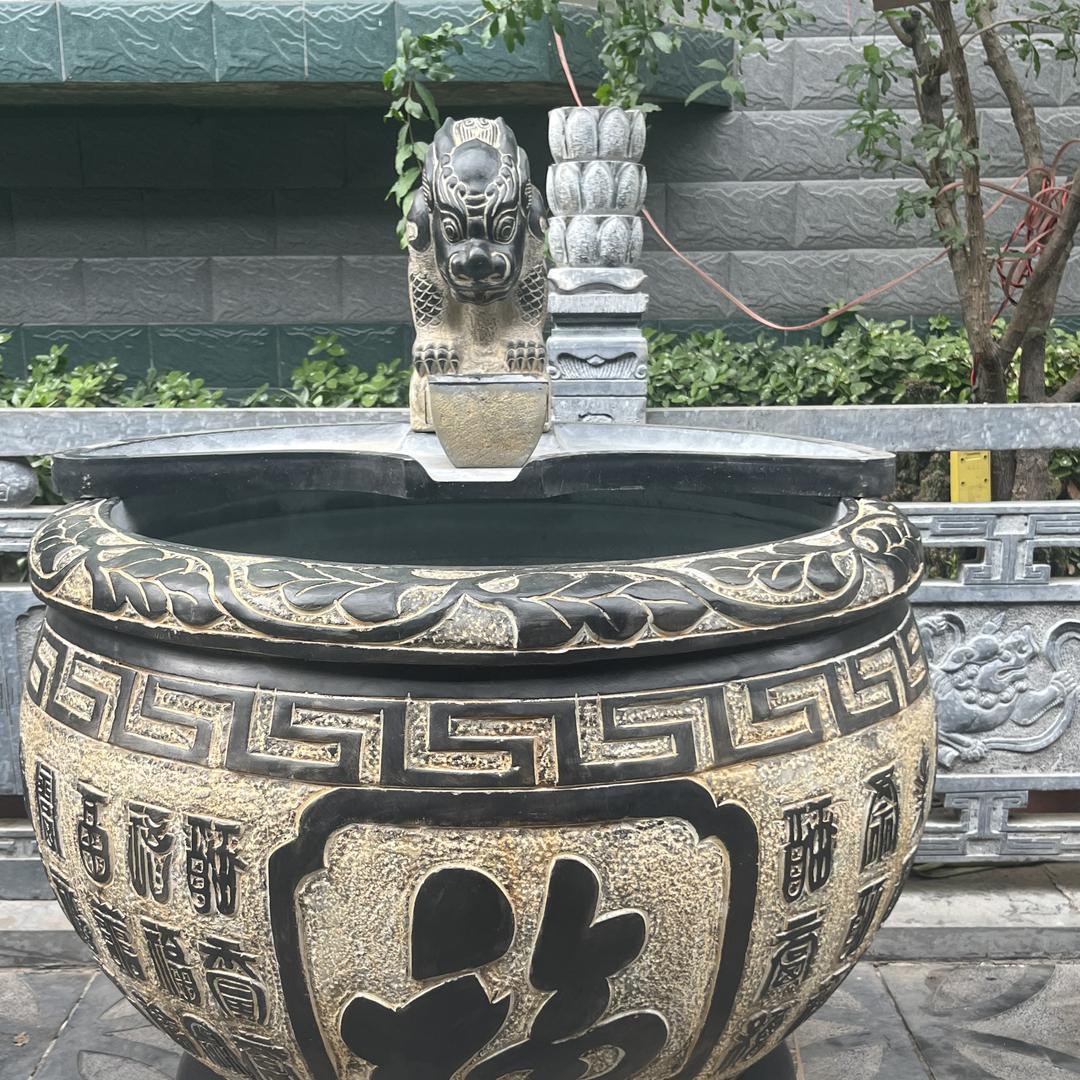 山西腾龙青石流水摆件