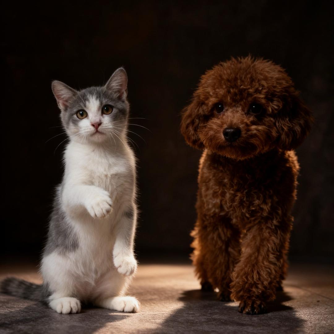 泰迪小卷毛（有猫有狗🐶）