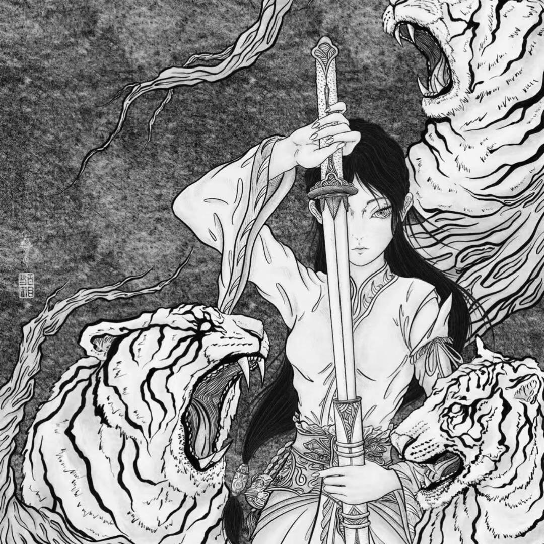 抚琴的人