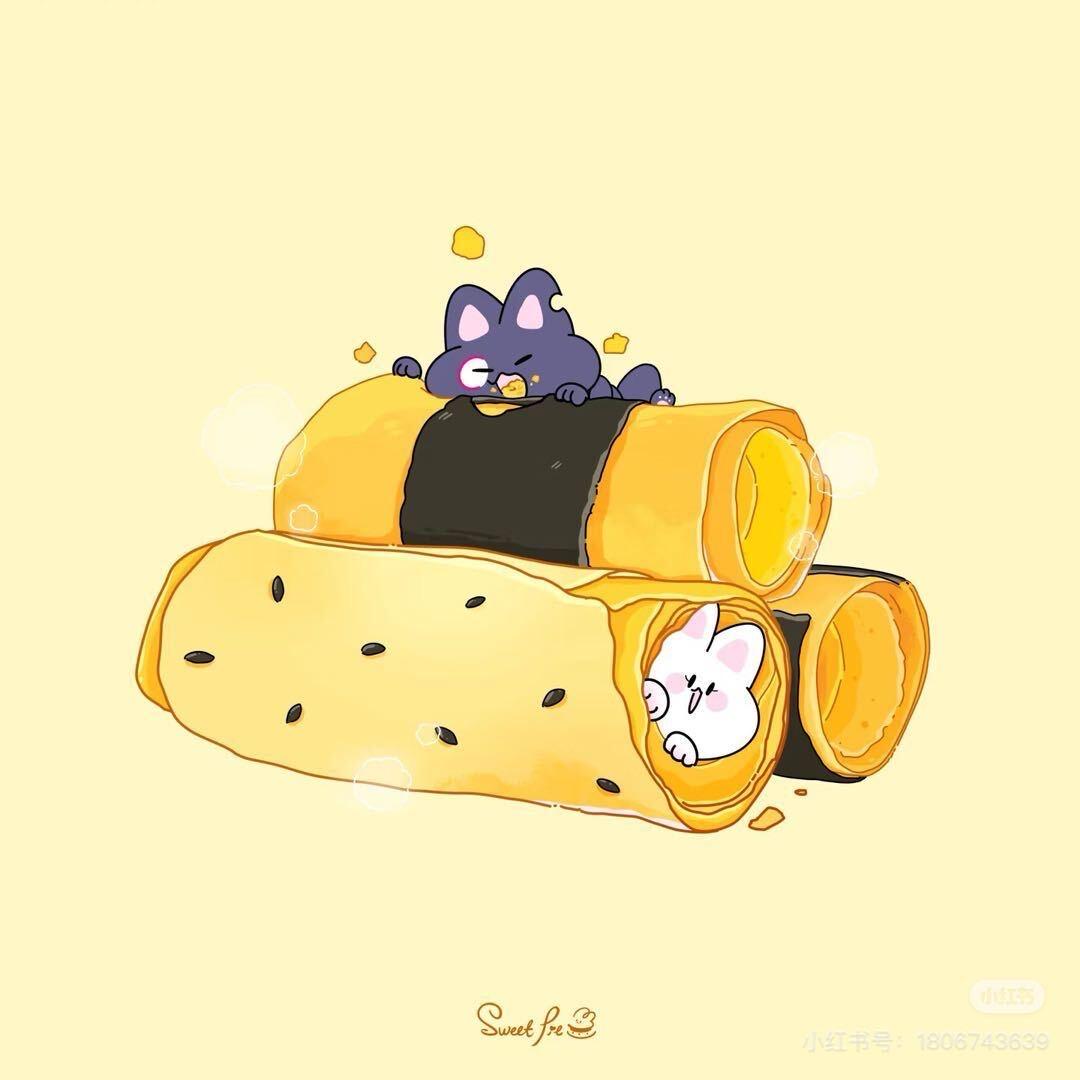 千千无水鸭蛋卷
