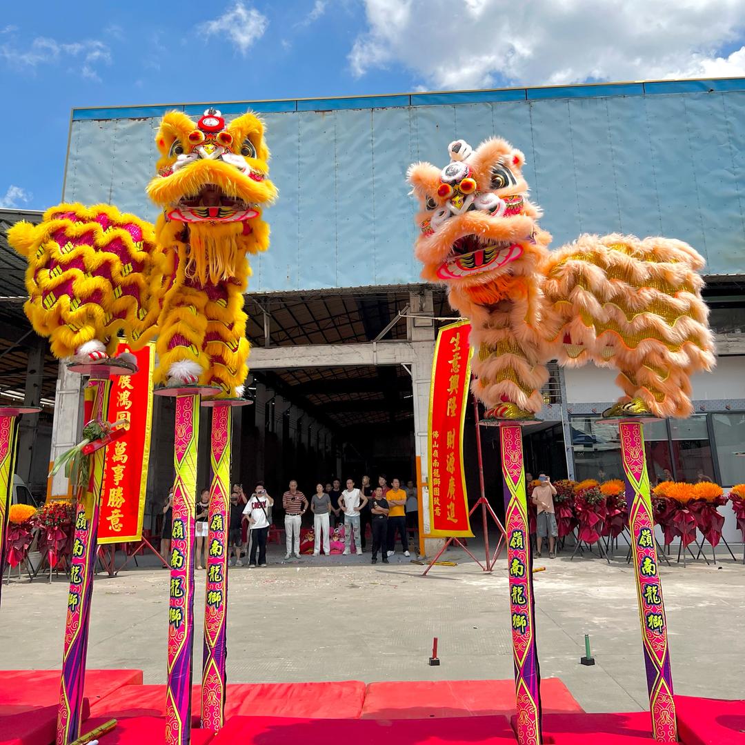 广东佛山岭南龙狮团