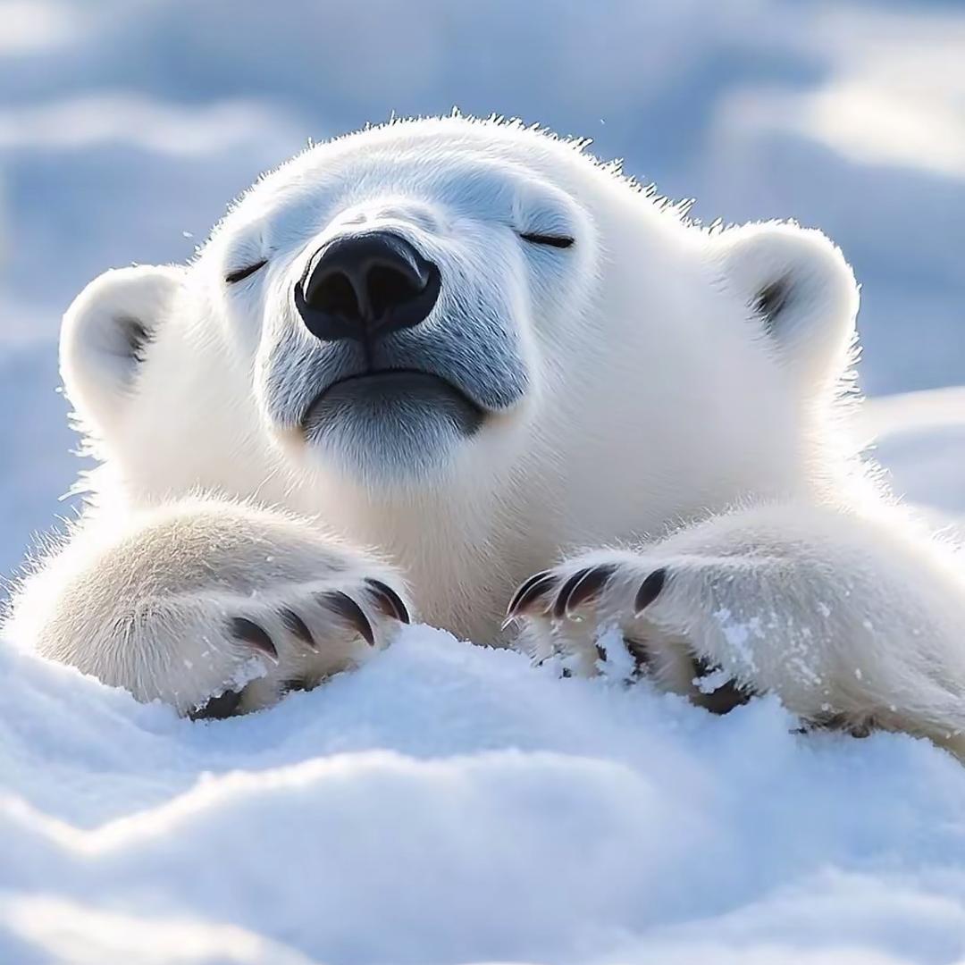 北极里的冰冰熊