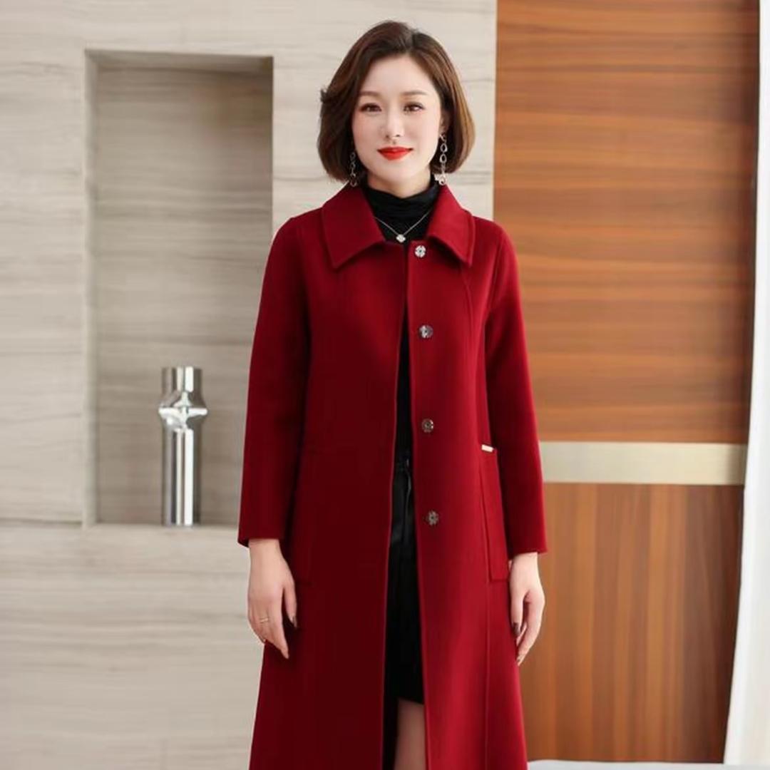 孜洋大码羊毛大衣工厂号（余美）