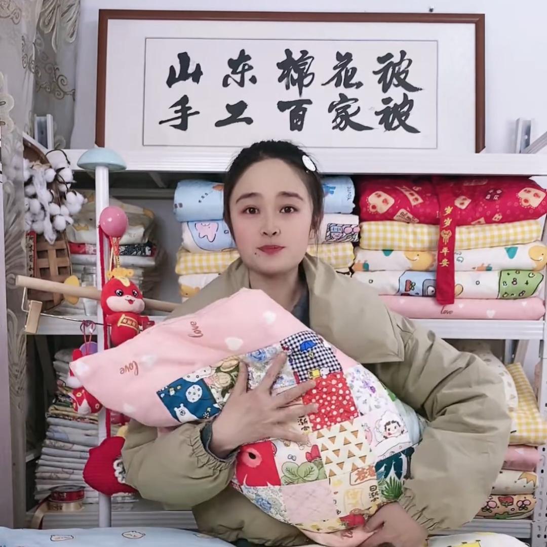 三朵棉手工棉花被（百家被）