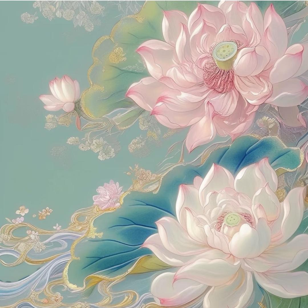 跟着文文老师学国画（半墨堂书画）