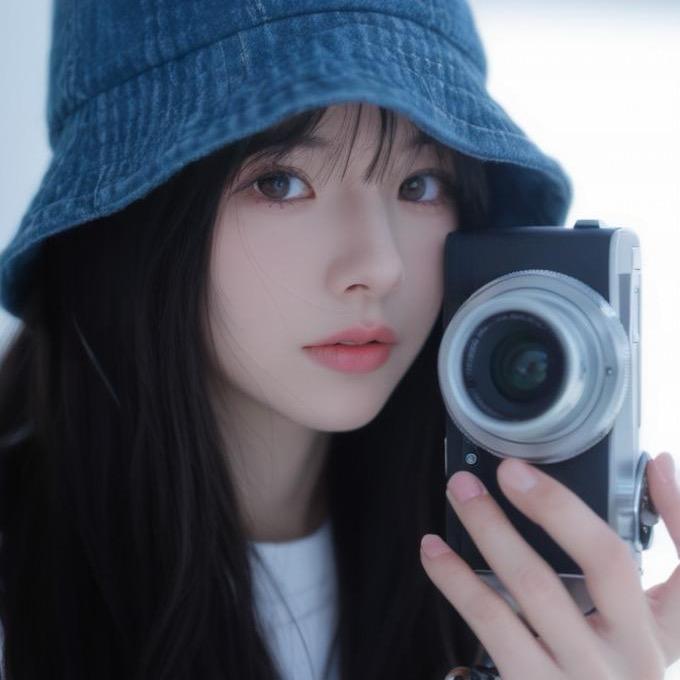 她是个爱拍照的人