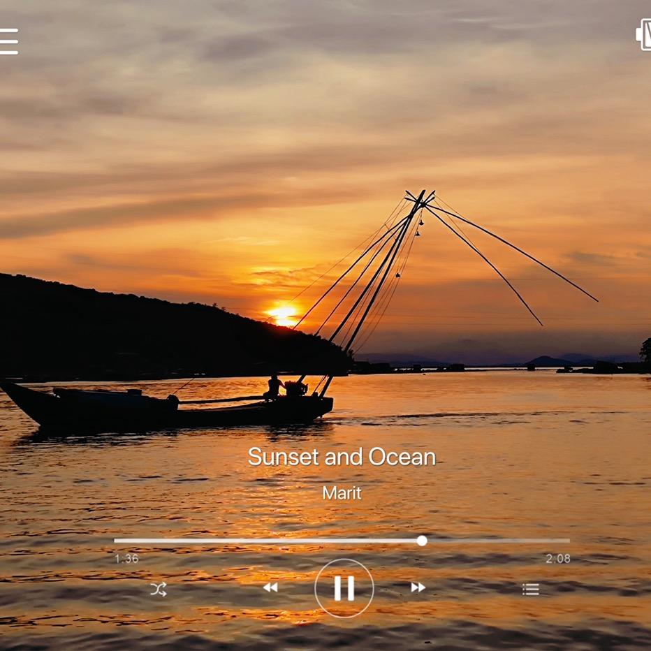 太阳下山有月光～