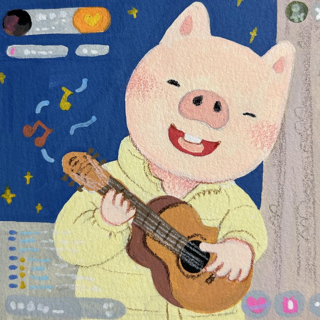 Nènè好好练琴
