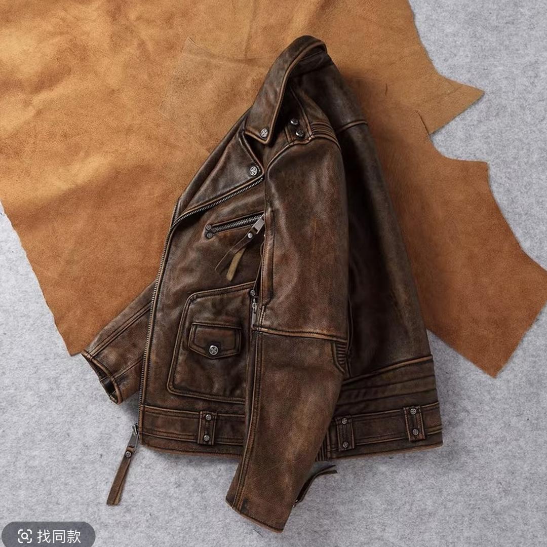 景科真皮皮衣
