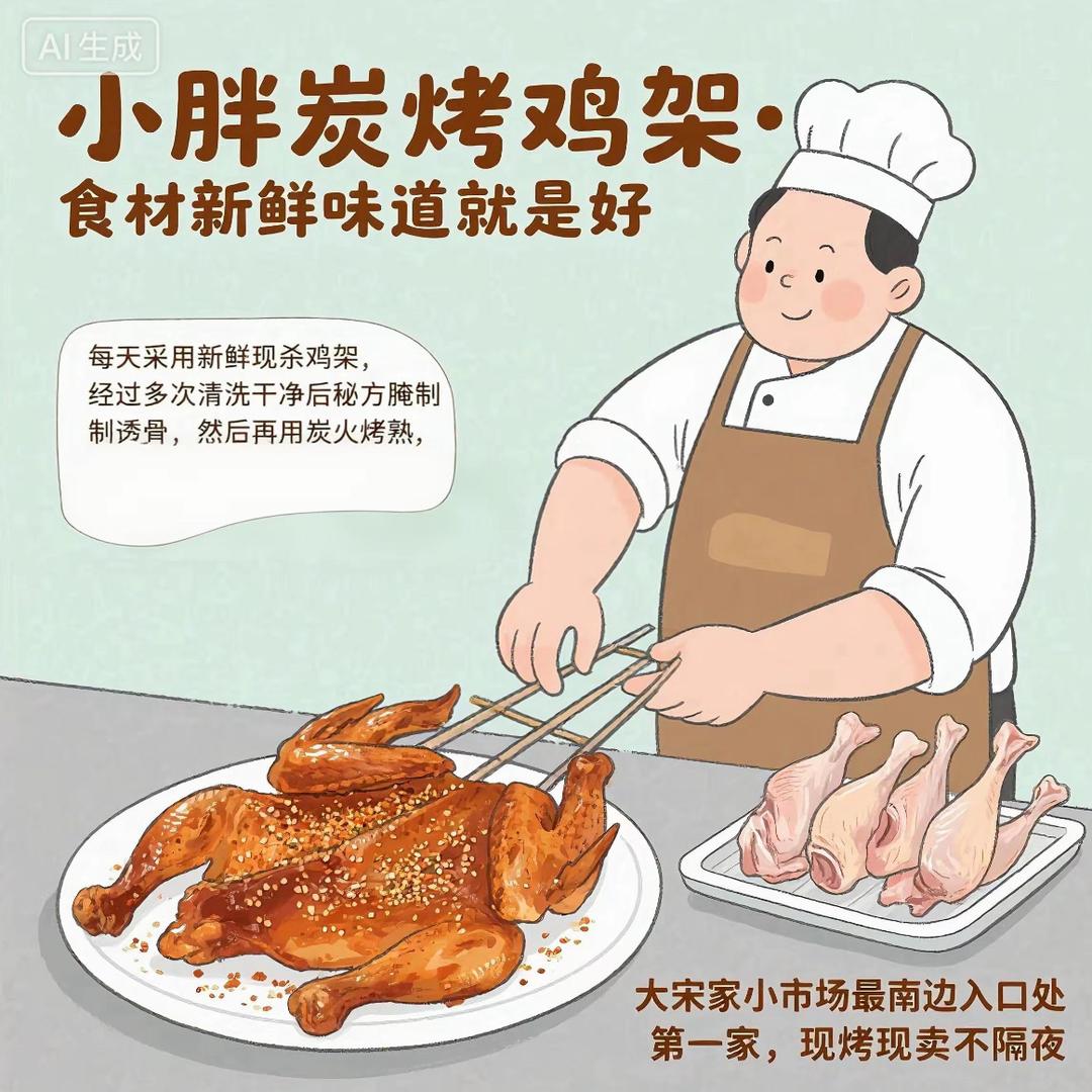 小胖炭烤鸡架