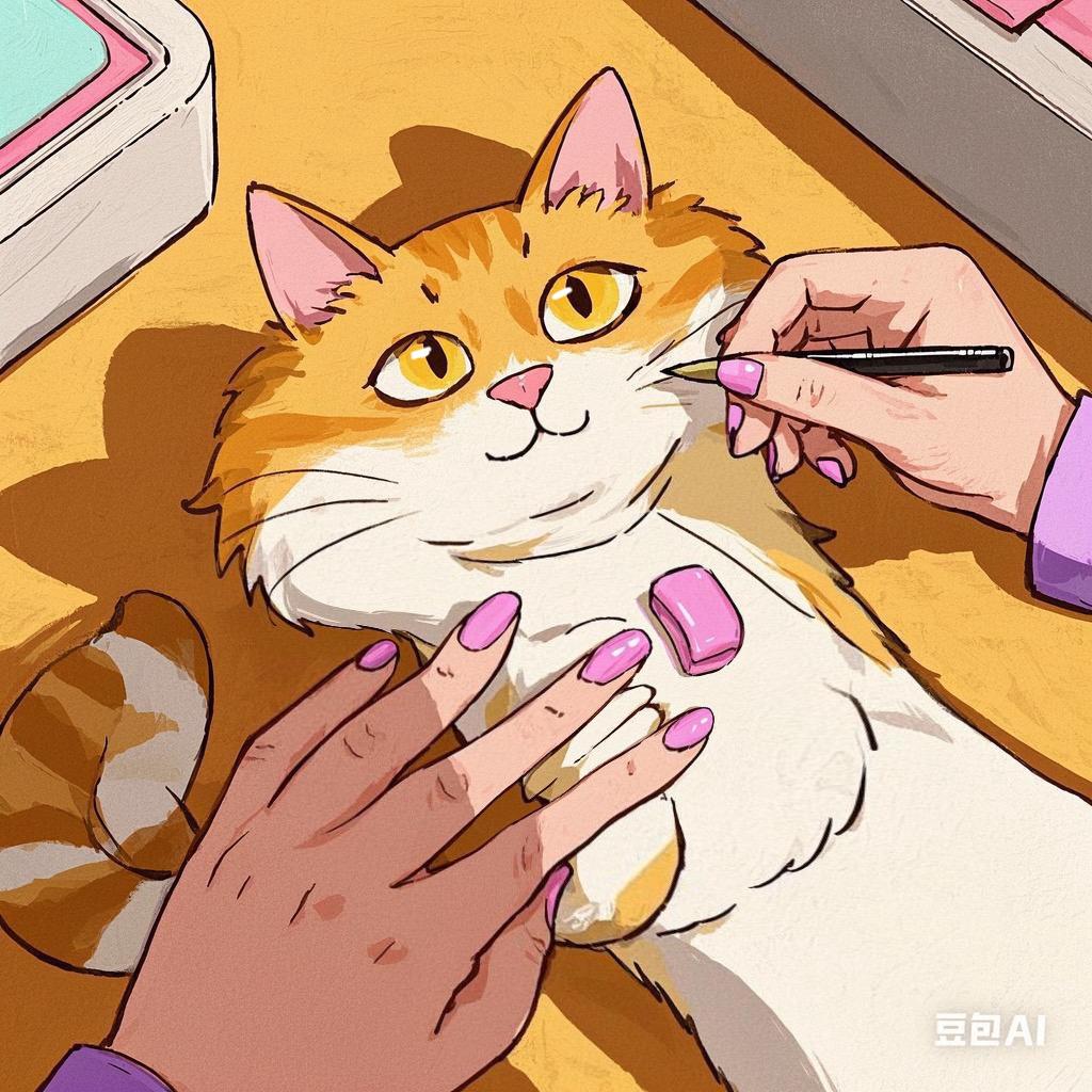 猫绒画甲^（有课）