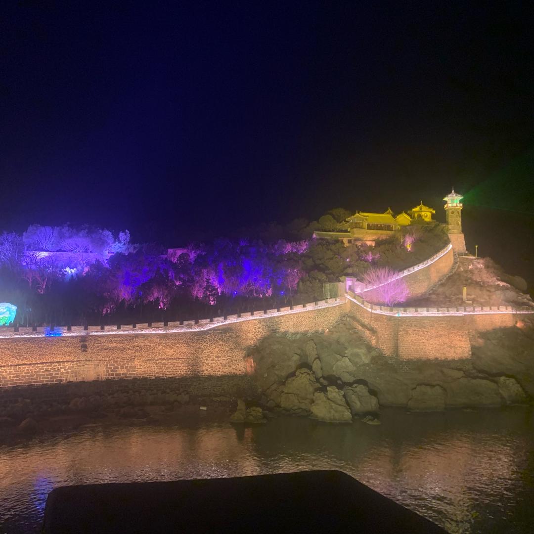 蓬莱言文道路划线