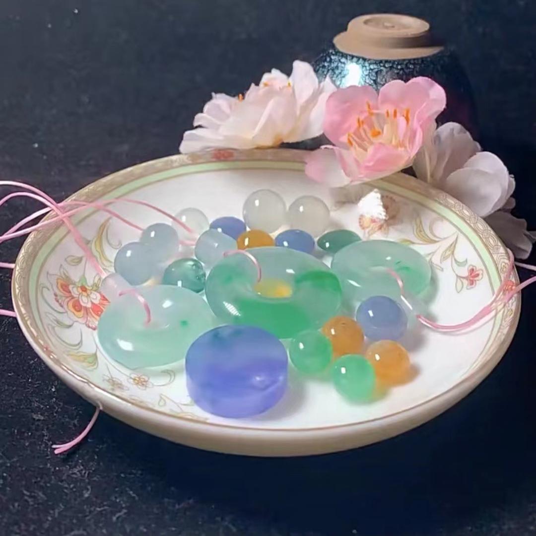 翡翠散珠定制批发(DIY编织)
