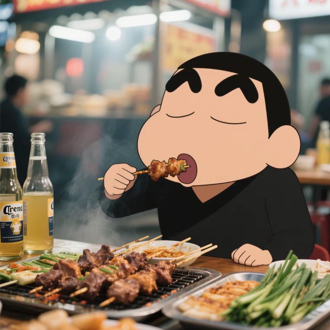 卖油边的彭于晏（掌管烧烤的神）