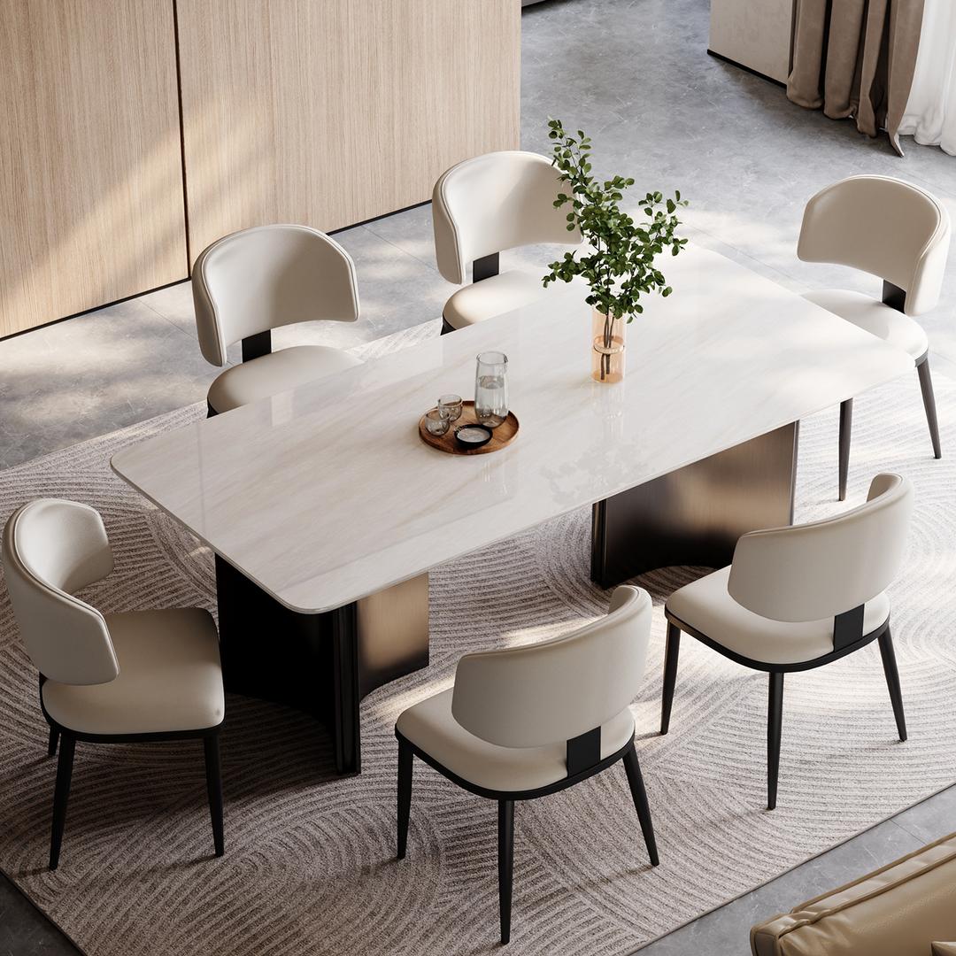 一滴水奢石餐桌家具