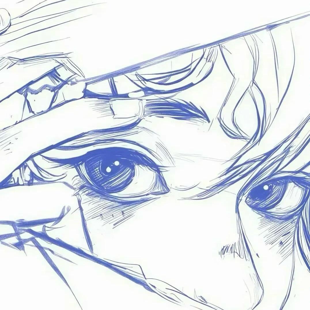 一直游到海水变蓝.
