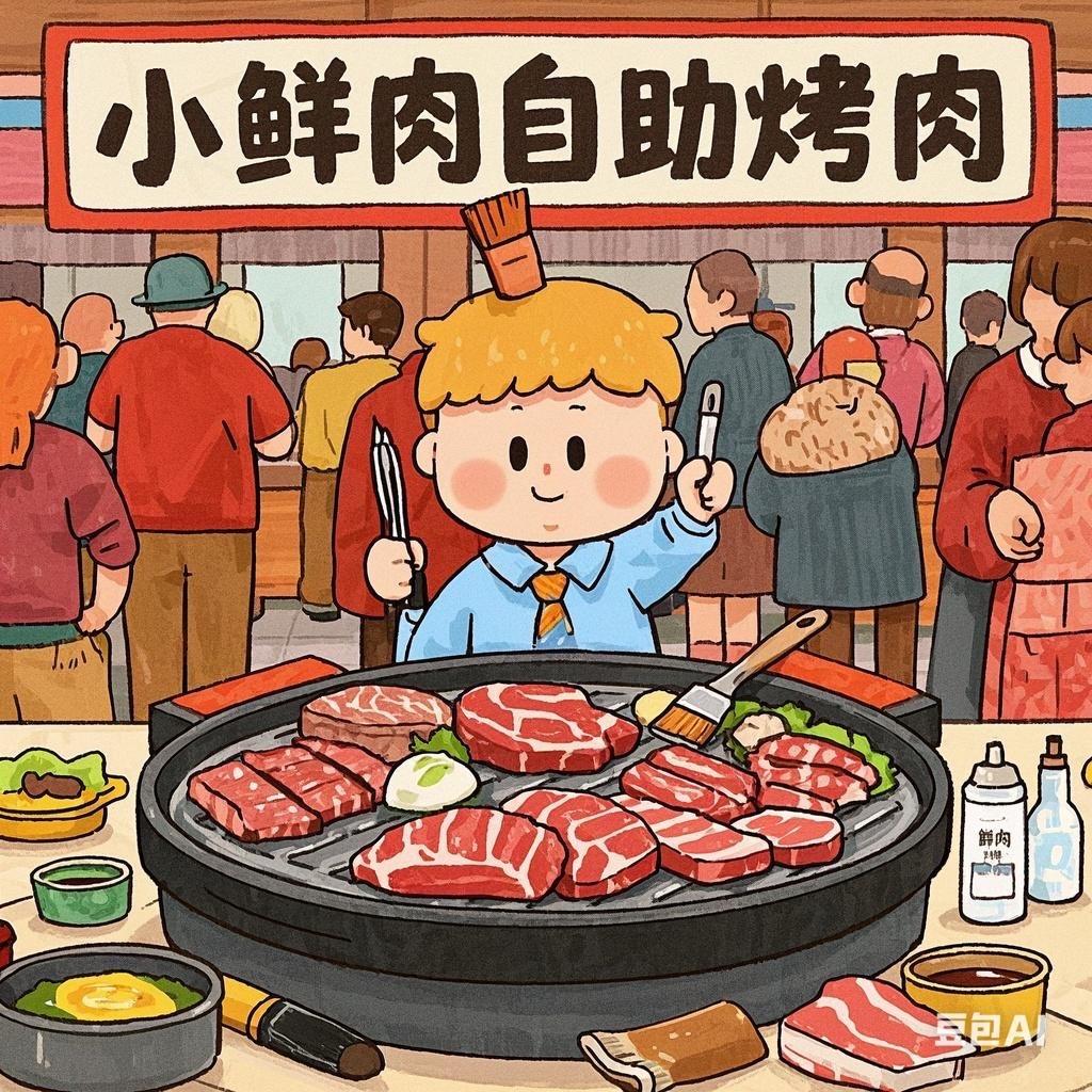 高升小鲜肉地摊自助烤肉官方号