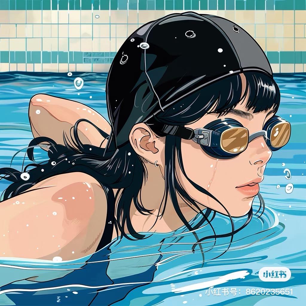 小李爱游泳