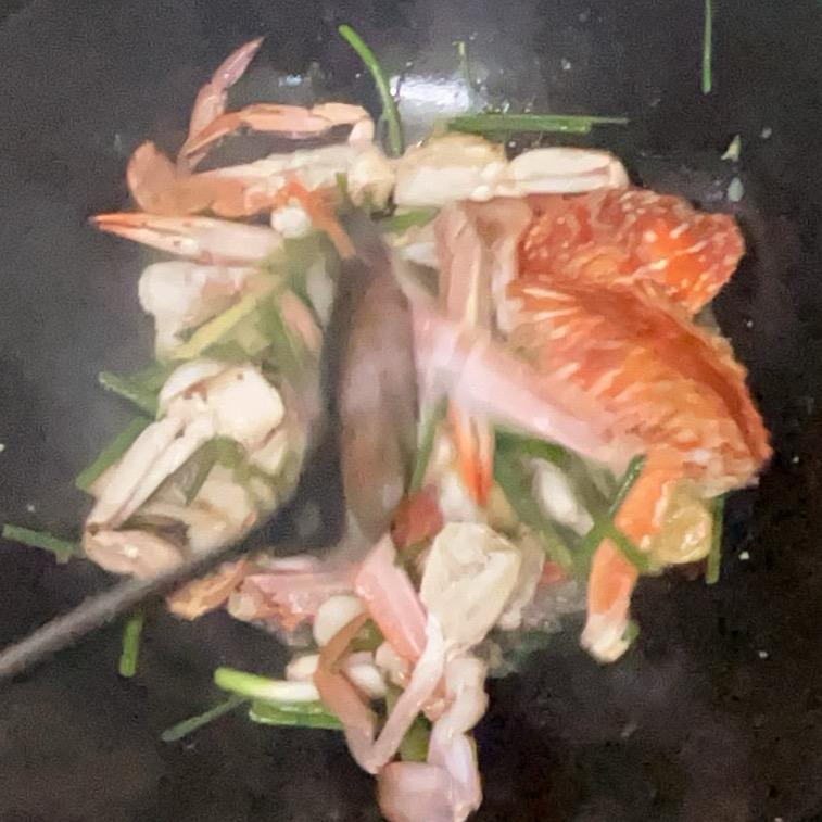 姜葱炒花蟹