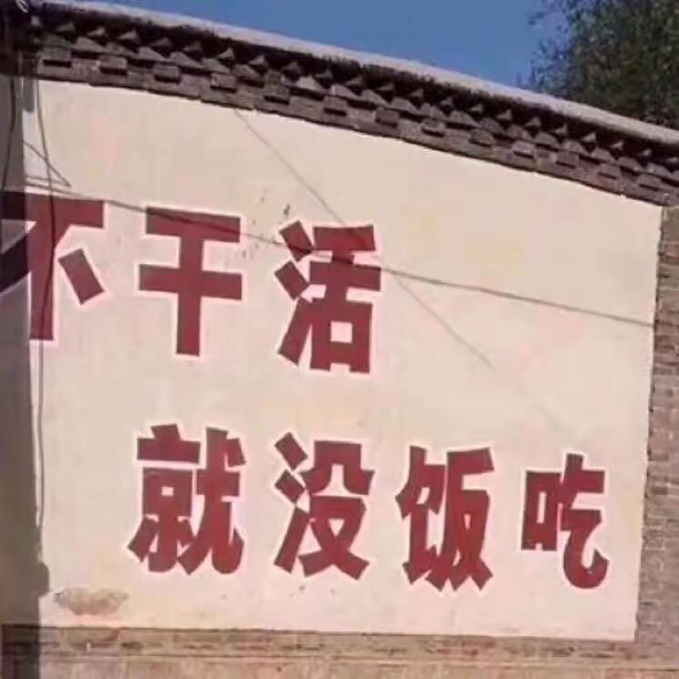 不干活，就没饭吃