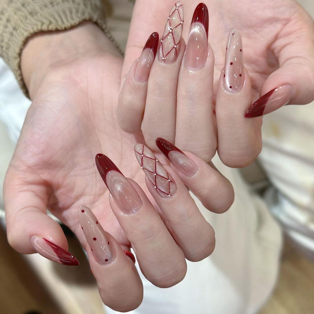 月若之青手工穿戴甲