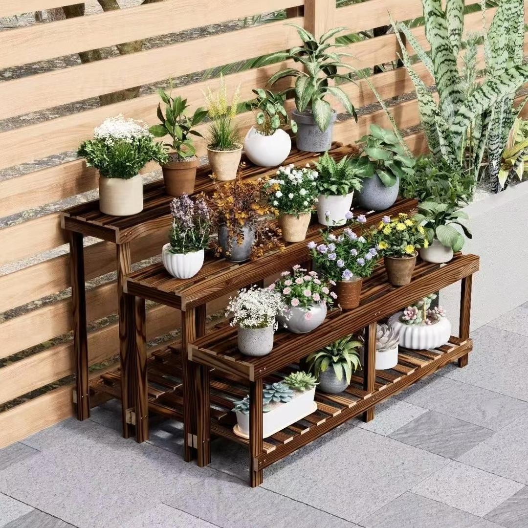 实木花架生产线