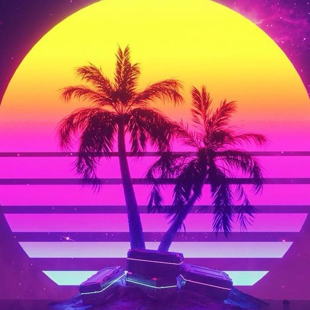 橘红海浪